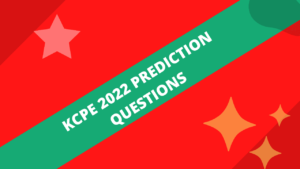 KCPE Topical Questions